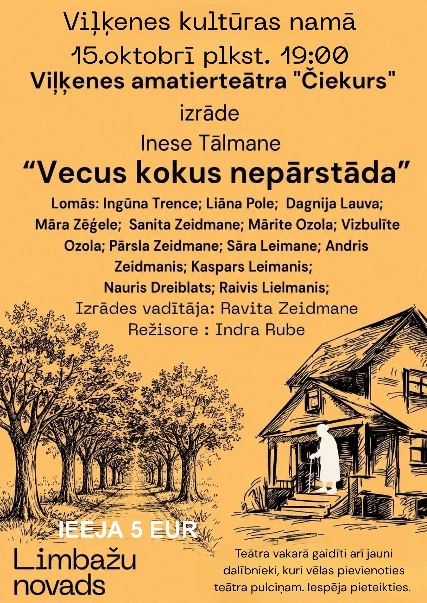 Viļķenes amatierteātra "Čiekurs" izrāde